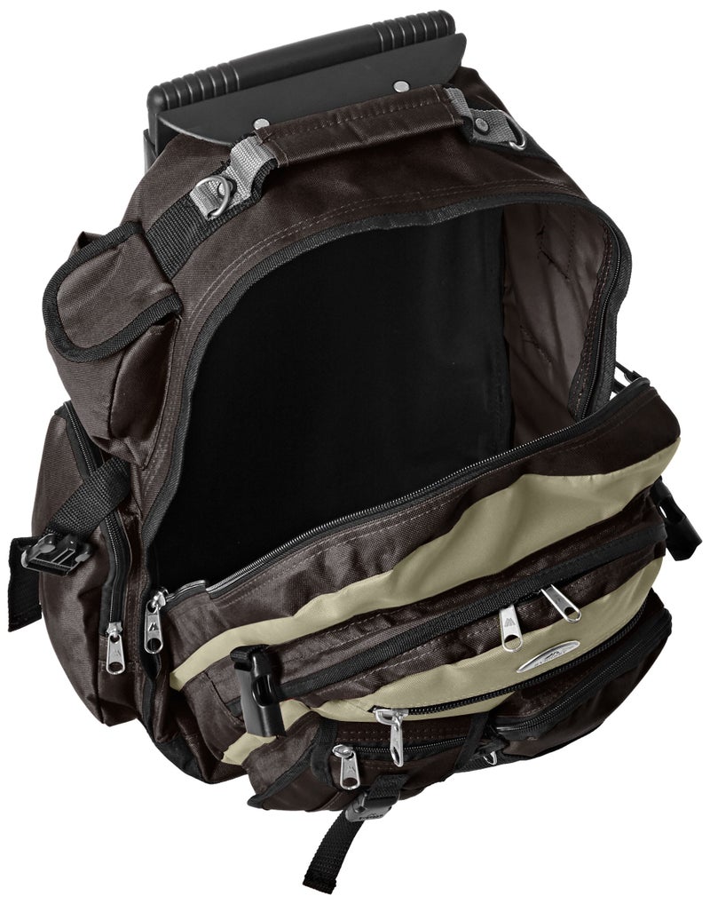 Everest Deluxe Wheeled Backpack, Khaki, One Size - Image 4